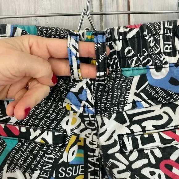 VIP graffiti graphic cargo joggers stretch pull up pant 7/28 streetwear bright - Picture 5 of 10